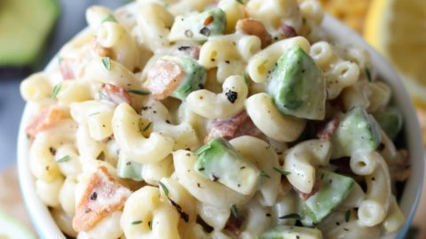 Bacon and Avocado Macaroni Salad - Ali'i Kula Lavender